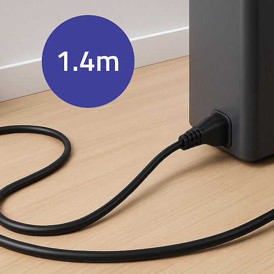 Power Cable Qoltec Ac 3pin S03/st1 1.4m Black