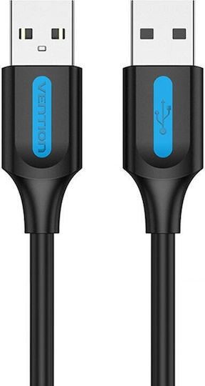 Vention USB 2.0 Cablu USB-A - USB-A Negru 0.5m COJBD