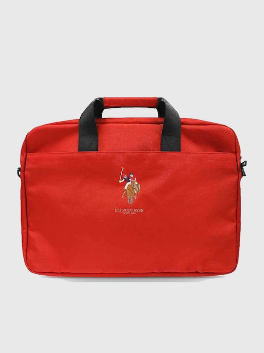 U.S. Polo Assn. Τσάντα Ώμου / Χειρός 15" Κόκκινη USCB15PUGFLRE