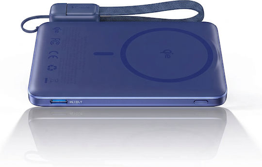 Iniu MagPro Slim MagSafe Power Bank 5000mAh 15W with USB-C Port Blue