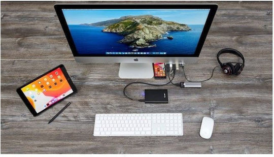 LMP KB-1243 Πληκτρολόγιο με Touchpad Αγγλικό UK Συμβατό με Mac Λευκό