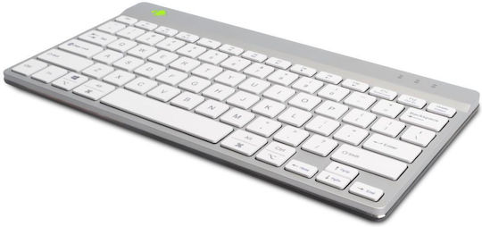 R-Go Tools Ergonomic Ασύρματο Πληκτρολόγιο Αγγλικό US Λευκό