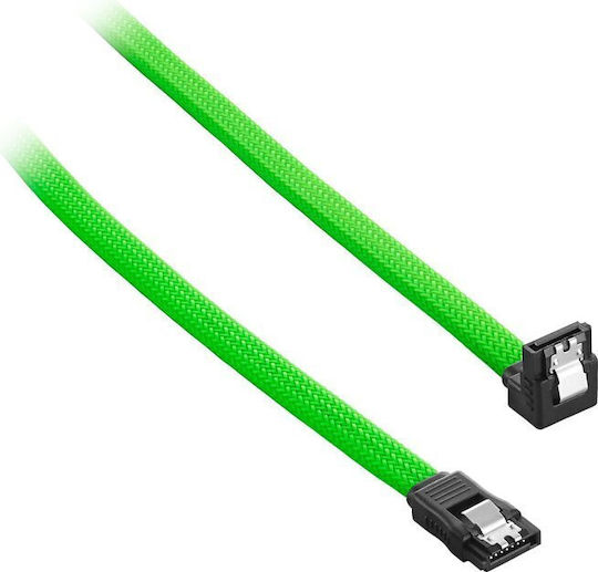 Cablemod Cable Sata Angled Male To Male 60cm Light Green Cm-cab-rsat-n60klg-r