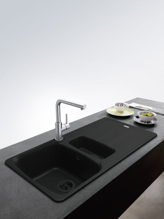 Franke Glenda Kitchen Faucet Counter with Pull-Out Spray Silver