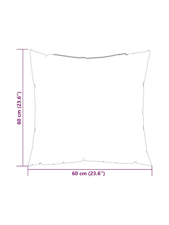 vidaXL Sofa-Kissen Offenes Grün 60x60cm
