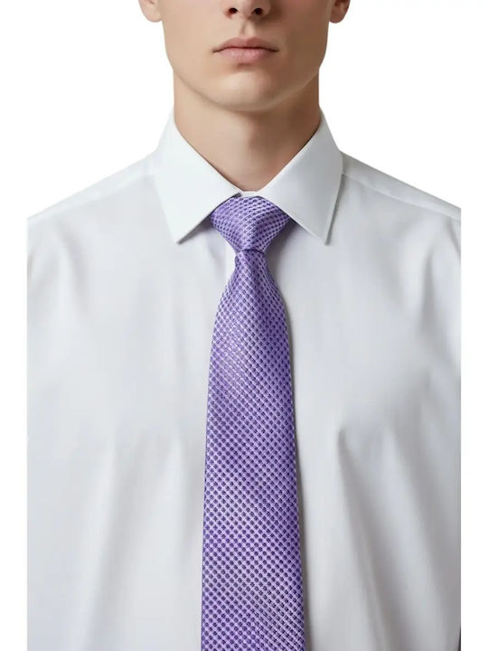 The Bostonians Dobby Men's Tie Printed In Purple Colour