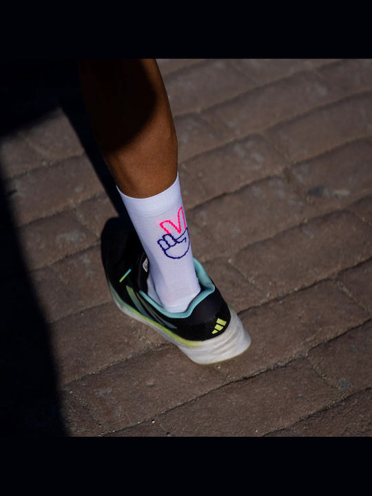 Sporcks Laufsportliche Socken Weiße 1 Paar