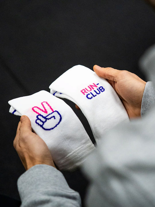 Sporcks Laufsportliche Socken Weiße 1 Paar