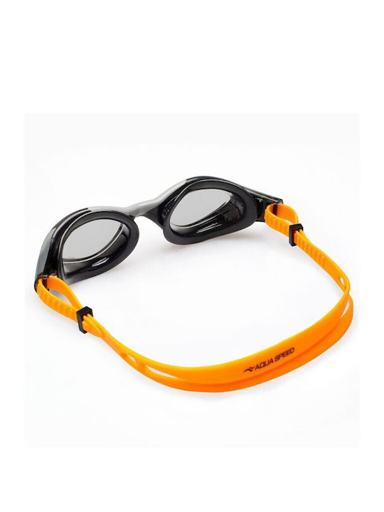 Aquaspeed Adults Swimming Goggles with Anti-Glare Lenses Yellow