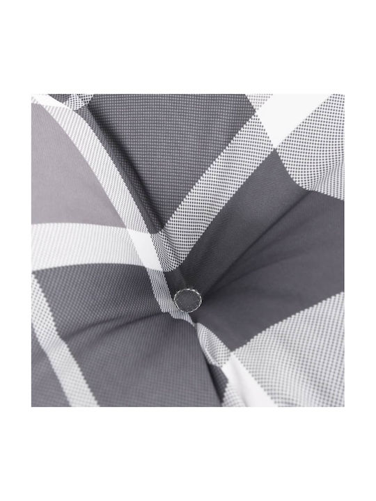 vidaXL Waterproof Round Gray Garden Chair Cushion 100x100cm