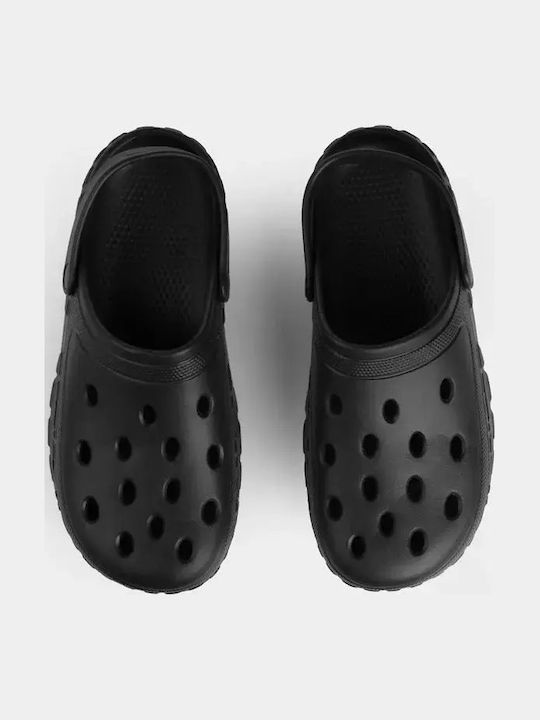 Jumbo Herren Holzschuhe Schwarz