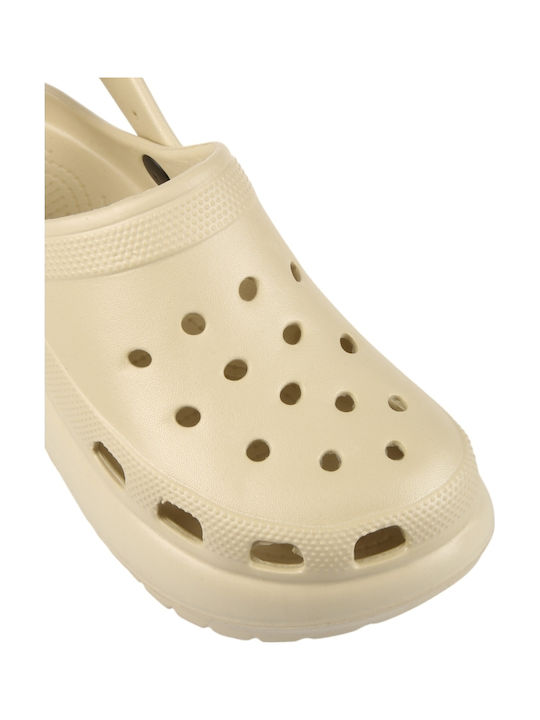 Thalassa Damentag Holzschuhe Weiß
