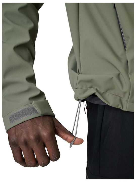 Winter Softshell Waterproof and Windproof Khaki Jacket