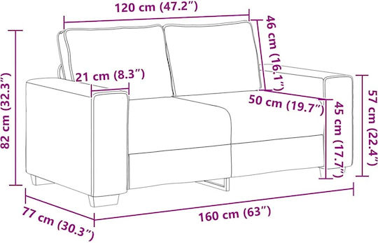 vidaXL Wohnzimmermöbel-Set 3-Sitzer & 2-Sitzer