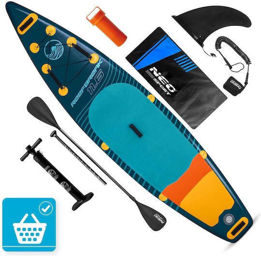 NEO Sport Reefbreak Φουσκωτή Σανίδα SUP με Μήκος 3.5m Μπλε