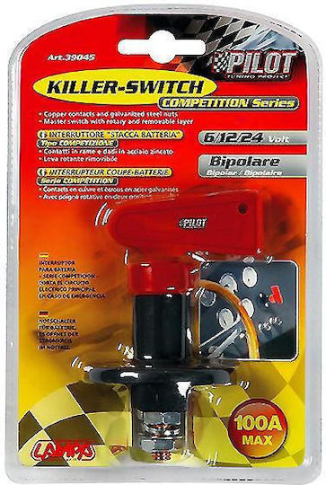 Main Battery Switch Killer Switch 100A 6 12 24V General Power Battery Lampa 3904.5-lm