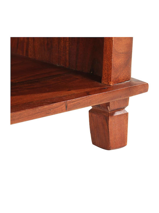 Κομοδίνο από Μασίφ Ξύλο Μπεζ 40x30x50cm
