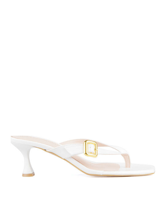 Damen Sandalen aus Lackleder Weiße