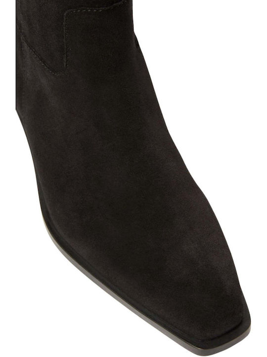 Wildleder Damenstiefel Schwarz