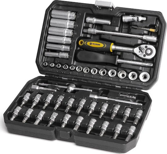 Fieldmann Fieldmann Ratschen- und Steckschlüssel-Set 1/4" 53 Stück