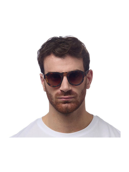 Okkia Zeno Unisex Γυαλιά Ηλίου με Καφέ Ταρταρούγα Σκελετό και Καφέ Φακό OK032CH
