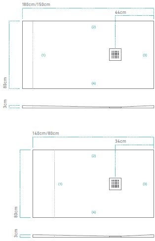 Sanitec Karisto Built-in Faucet Mixer for Shower Gray