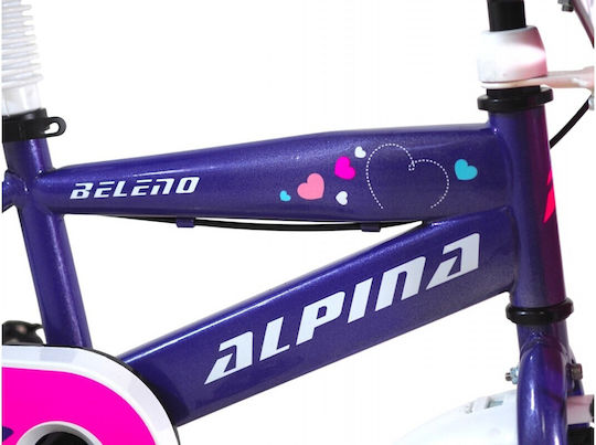 Alpina Beleno Vb 12 12" Детско Колело BMX Лилаво