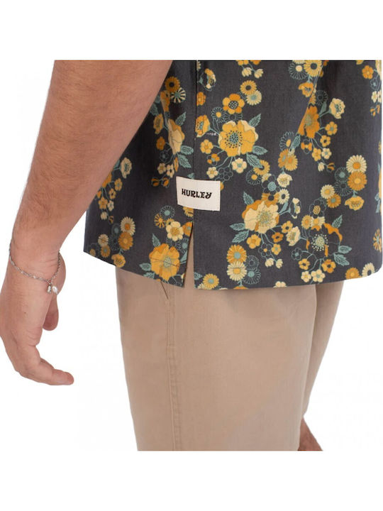 Short Sleeve Shirt In Wide Line Multicolour
