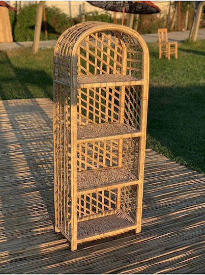 SteweHome Ραφιέρα Γλάστρας Καφέ 45x25x130εκ.