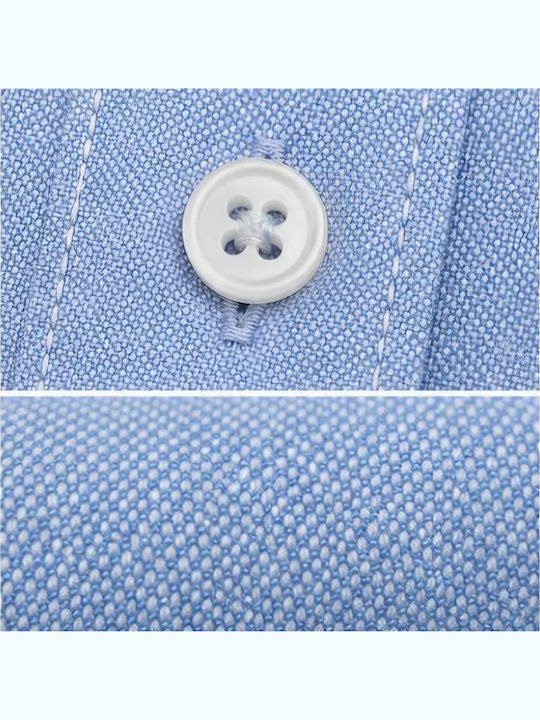Camasa Barbati Maneca Lunga Regular Fit Albastru Deschis