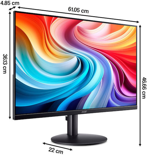 Acer SA273P1BIP IPS HDR Monitor 27" FHD 1920x1080 144Hz with 4ms Response Time GTG