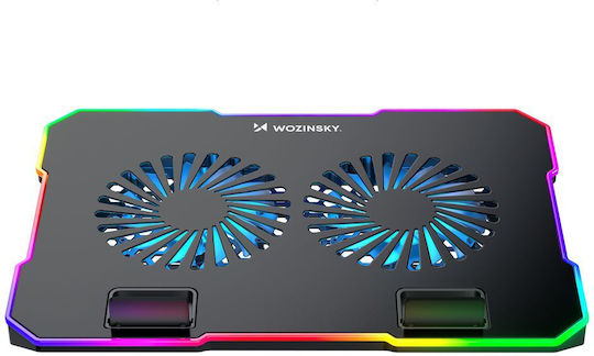 Wozinsky WDCX-A26 Cooling Pad for Laptop up to 17" with 2 Fans and Lighting