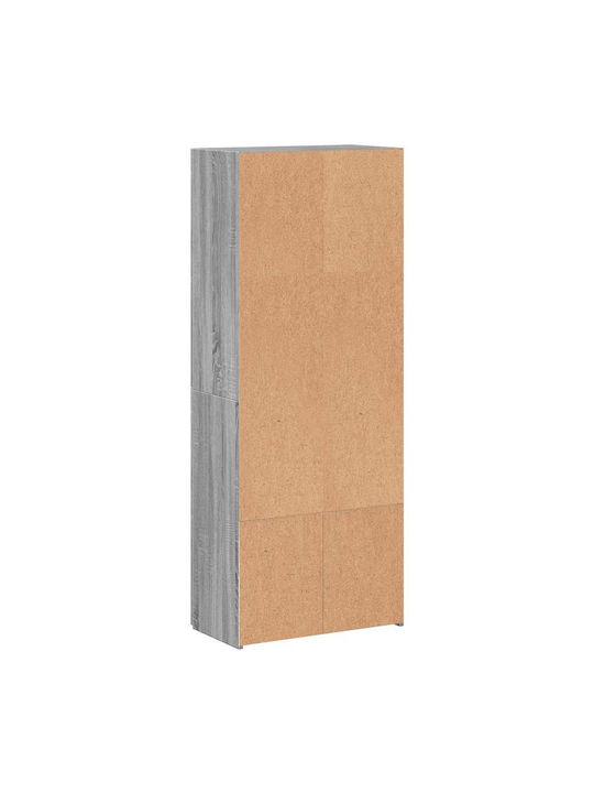 Büroaufbewahrungsschublade und -schrank Holzschatten Grau 60x32x153cm