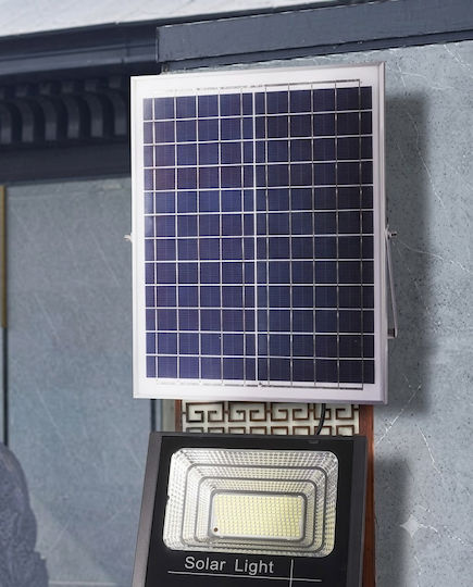 Led Projector Solar Outdoor Lamp Flippy 20 Cm X 25 Cm Water-resistant Ip67 Solar Panel 220 Led Smd 100w Light Sensor Timer Remote Control 2 Lighting Modes Mounting Kit