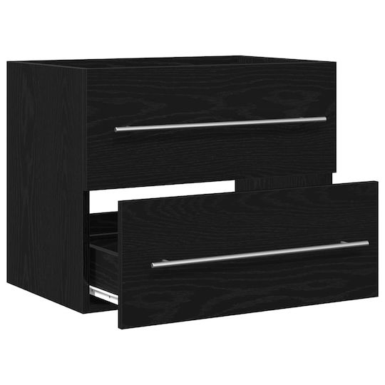 vidaXL 862028 Πάγκος χωρίς Νιπτήρα Μ60xΒ38.5xΥ48cm Black Oak