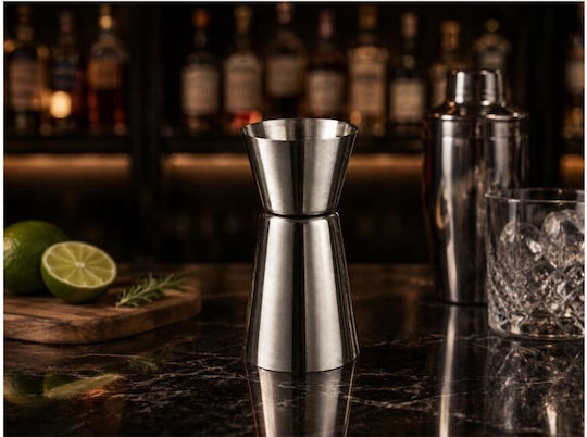 Double Measure Bar Spirit Measures 25ml 50ml Stainless Steel Aria Trade