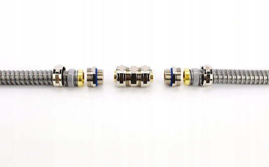 Stasiński Metallischer Schutzrohr Anaconda Multiflex Größe 32 32/28,1mm Halogenfrei Selbstlöschend Flexibles Wellrohr Fccn 1250n UV 50m