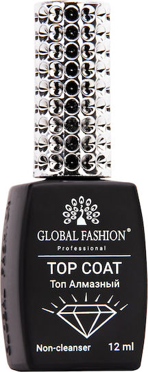 Global Fashion Milk Top Coat Base Coat for Simple Nail Polishes 12ml Diamond
