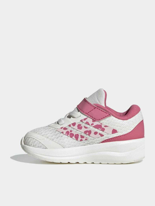 Runfalcon Kids Sports Shoes Running with Hoop & Loop Closure White