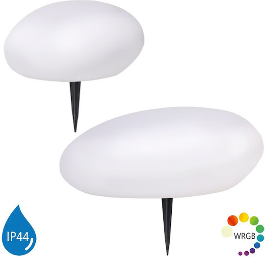 Lightex LED Лампа За Под С Топла Бяла Светлина Сива