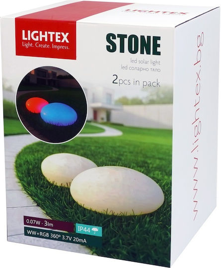 Lightex LED Лампа За Под С Топла Бяла Светлина Сива