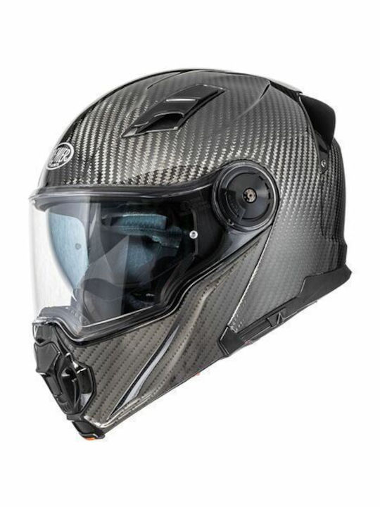 Premier Jogger U9 Carbon Motorcycle Helmet Flip-Up ECE 22.06 with Sun Visor