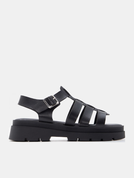 Sandale Casual Damă Gladiator Negre
