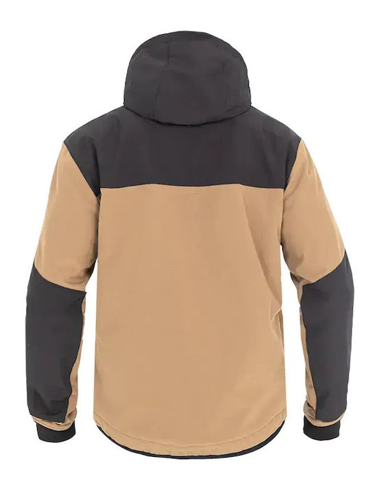 John Doe XTM V3 Softshell Rip Stop Χειμερινό Ανδρικό Μπουφάν Μηχανής Softshell Αδιάβροχο Brown / Black