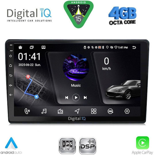 Digital IQ Ηχοσύστημα Αυτοκινήτου για Audi TT 2007-2015 (Bluetooth/USB/WiFi/GPS/Apple-Carplay/Android-Auto) με Οθόνη Αφής 9"