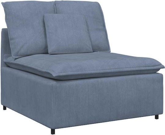 Five-Seater Couch Blue 324x105x64 cm