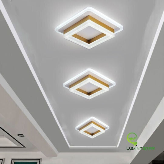 Luminastar Таванна Плафониера За Баня Златиста С Интегриран LED