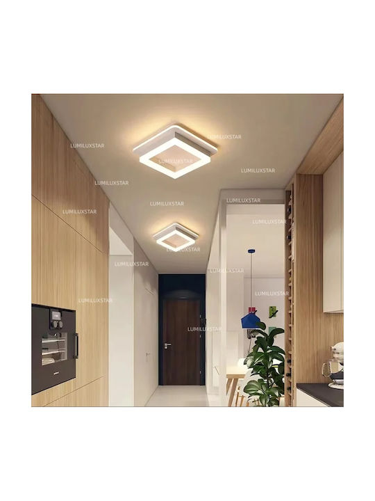 Luminastar Plafonieră de Tavan Albă cu LED Integrat