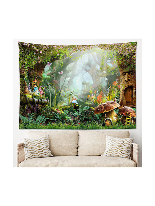 FRIPIA Decorative Tapestry Handmade from Fabric 150x130cm