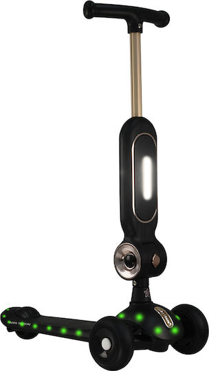 Bebe Stars Kinderroller 3-Rad mit Sitz Schwarz